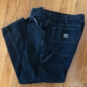 Vintage Lee Dungarees Carpenter jeans Blk 38